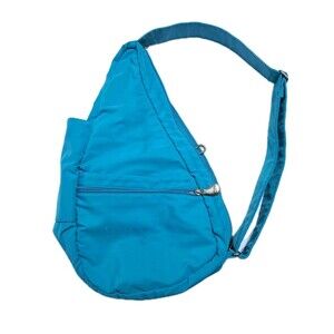 Ameribag Healthy Back Sling Pack Aqua Teal Blue Crossbody Bag Carry